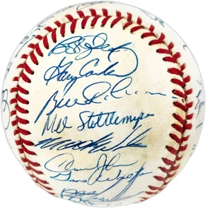 Mets Team Autographed NL Baseball With Sigs Incl Gary Carter PSA/DNA W03525 - Picture 1 of 11