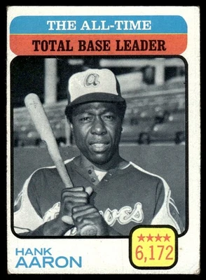 1973 Topps Hank Aaron Atlanta Braves #473 Foto 1 de 2
