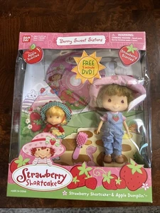 NEU 2002 Bandai Strawberry Shortcake & Apple Dumplin Berry Best Friends - Bild 1 von 3