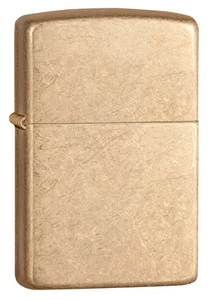 Zippo Armour Tumbled Brass Windproof Lighter 28496 New - Picture 1 of 1