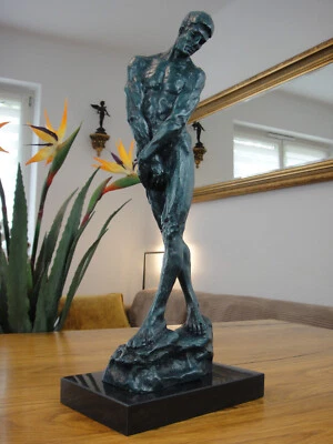 Estatua de bronce Adonis joven mármol escultura figura atleta Hércules Apolo noble