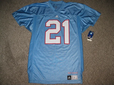 Kansas Jayhawks 1960 Football #21 (John Hadl) Mens Light Blue Adidas Jersey Cover