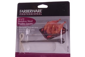 Farberware Stainless Steel Thanksgiving Cooking Poultry Turkey Lacers String NEW - Picture 1 of 1