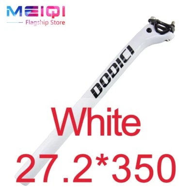 Tija de sillín de bicicleta de fibra de carbono completa MTB tija de sillín de bicicleta de carretera 27,2/30,8/31,6 mm Foto 1 de 4