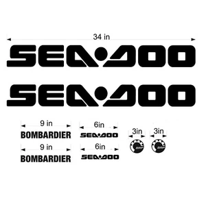 SEA-DOO BRP Decal Vinyl Personal Watercraft Replacement Decals - ANY COLOR - Picture 1 of 1