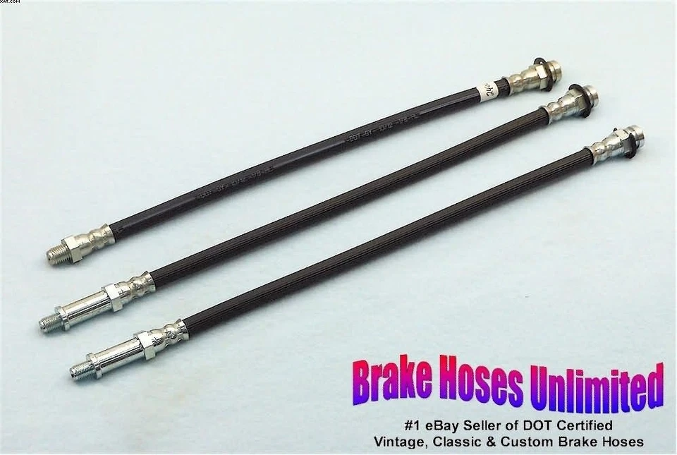 BRAKE HOSE SET Chrysler New Yorker 1966 1967 1968 1969 - Drum - Image 1 of 1