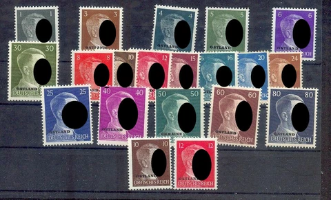 Ostland 1-20 Set MNH Mint (75005 Cover
