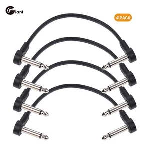 4 Packs Ggiant Guitar Effect Pedal Flat Patch Cables 6" Length 1/4" Right E5J6 - Bild 1 von 8