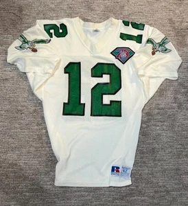 Randall Cunningham Vintage Russell Philadelphia Eagles 75th Anniv Jersey Sz 42 - Picture 1 of 23