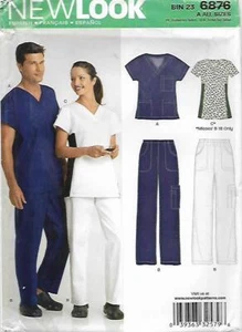 B183 NEW LOOK 6876: MEN'S TOP & PANTS SIZE XS-XL SEWING PATTERN - Picture 1 of 3