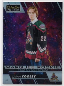 2023-24 O-Pee-Chee '23-24 OPC Platinum Previews Cosmic Rookie #PLC Logan Cooley - Picture 1 of 2