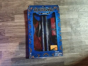 RockBand Jam Kit Red Black White Guitar Strap, Guitar Skin,Drumsticks New Sealed - Picture 1 of 4