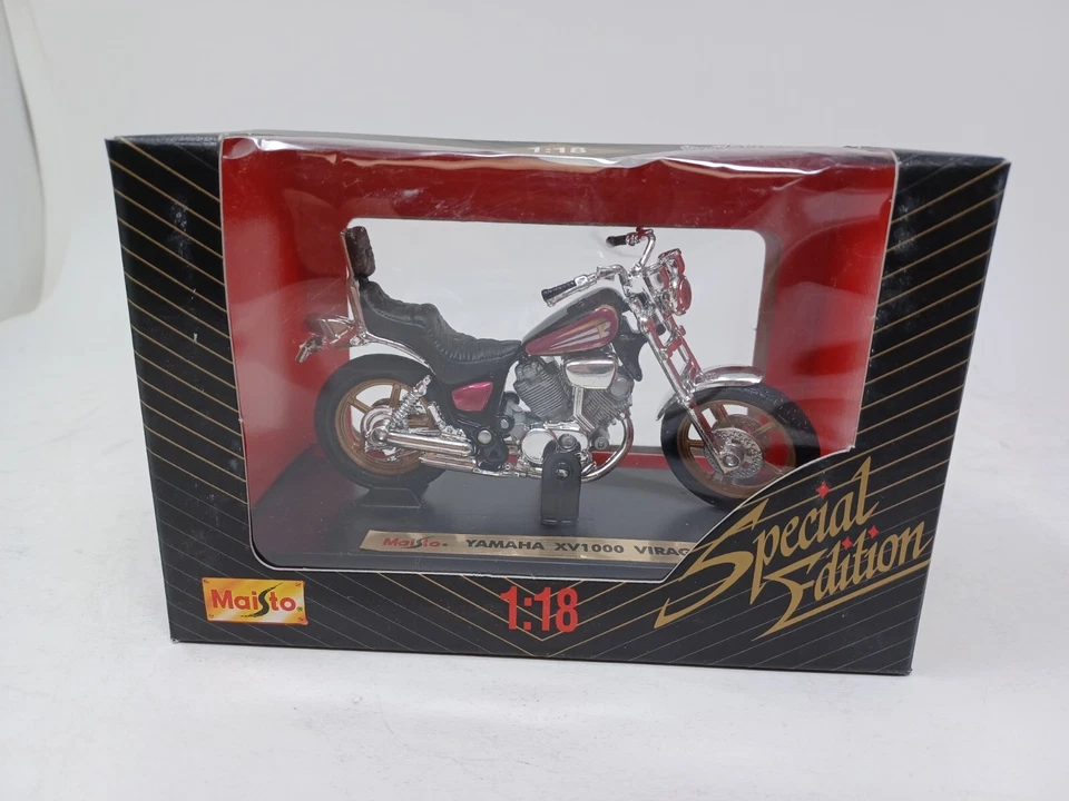 Moto diecast Maisto Yamaha XV1000 Virago edición especial 1:18 Foto 1 de 2