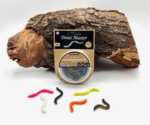 Spro Trout Master Dendrobena 6cm 6 Farben TPE Würmer Gummiwurm Gummiköder Köder - Picture 1 of 19