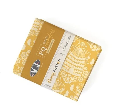 Art Gallery Fabric Honey Fusion Fat Quarter Bundle Yello Honeybees - Image 1 of 4