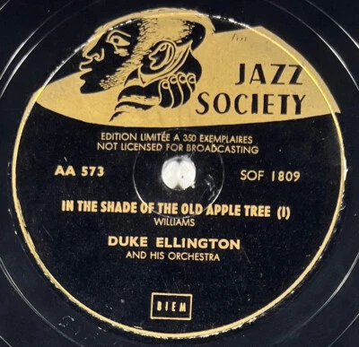 Duke Ellington : In the shade of the old apple tree 78 rpm JAZZ SOCIETY AA 573 - Photo 1/4