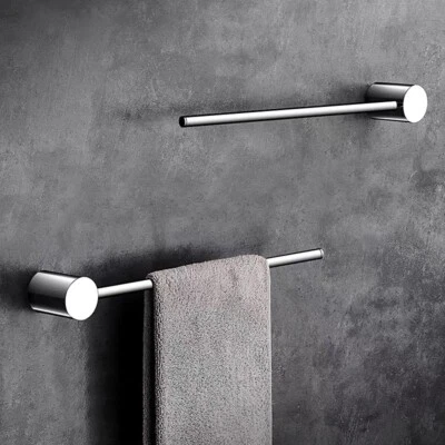 2pcs Brass Chrome 12 inch Bathroom Towel Bar Holder Towel Ring Rack Straight - Image 1 of 4