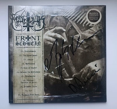 MARDUK-FRONTSCHWEIN *SEALED 2015 LP* AUTOGRAPH MORGAN+MORTUUS*SATYRICON,IMMORTAL - Image 1 of 3