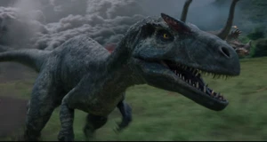 Allosaurus (Dark) DINOSAUR POSTER 24 X 18 Inches NICE! - Picture 1 of 2