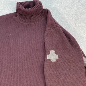 Victorinox Pullover Camicia Uomo XL 100% Lana Merino Logo Esercito Svizzero Girocollo - Foto 1 di 14