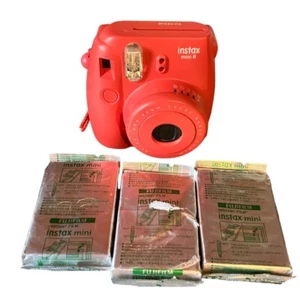 LOT OF FUJI INSTAX MINI 8 CAMERA AND FILM EXP 2020 FILM UNOPENED SEE DESCRIPTION - Picture 1 of 8