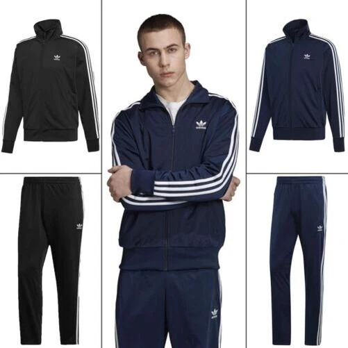Adidas Hommes Survêtement Firebird Veste Fermeture Éclair à Élastique Bas S-XL - Photo 1/1