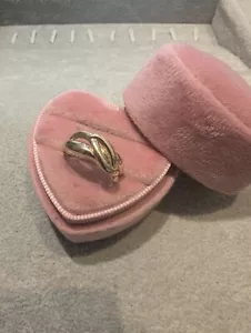 Damenring 585 Gelbgold poliert verschlungen wie zwei tolle Schlangen für Frauen - Bild 1 von 7