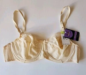 Flower Bali Light Beige Underwire Womens Bra 40B NWT Comfort U Design 0180 - Picture 1 of 17