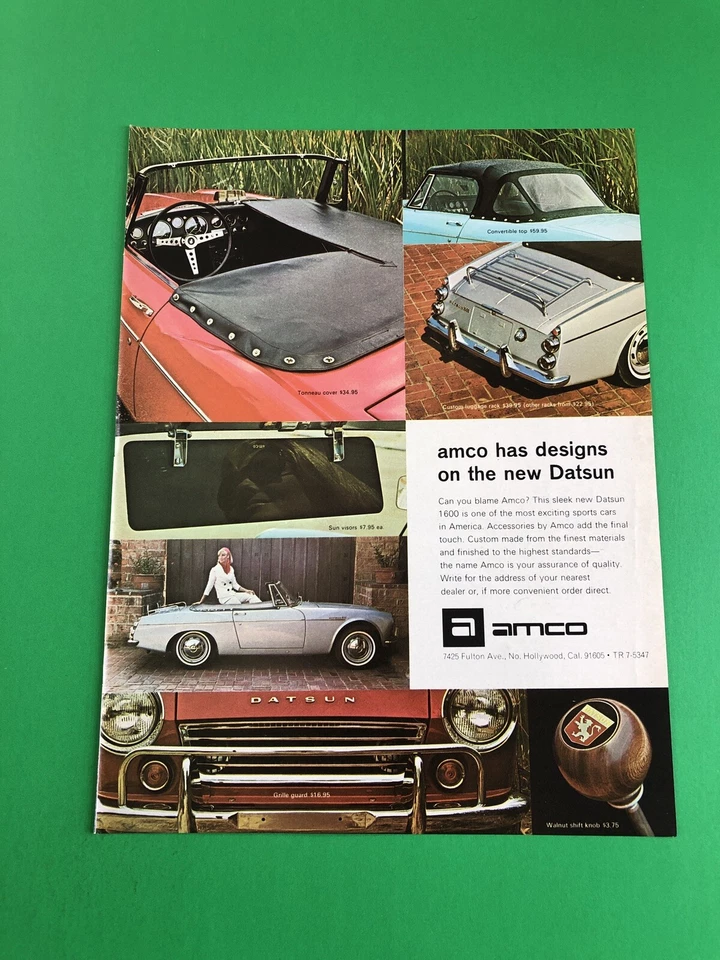 1968 1969 1970 DATSUN 1600 ORIGINAL PRINT AD ADVERTISEMENT PRINTED - Image 1 of 1