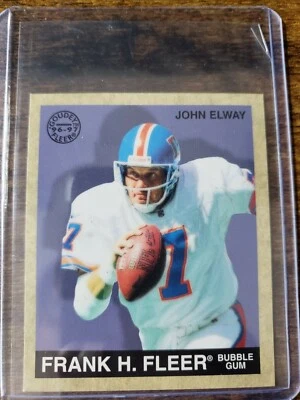 1997 Fleer Goudey Football John Elway #15 Denver Broncos HOF - Image 1 of 2