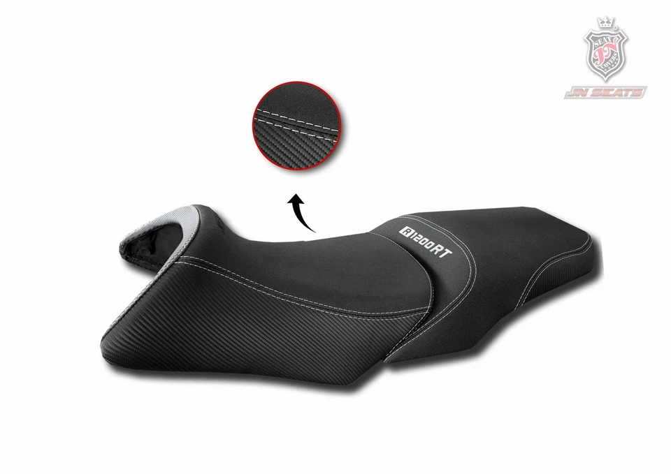 Copertura Sella JN-Design Nera E Argento Per BMW R 1200 RT 2005-2013 - Immagine 1 di 1