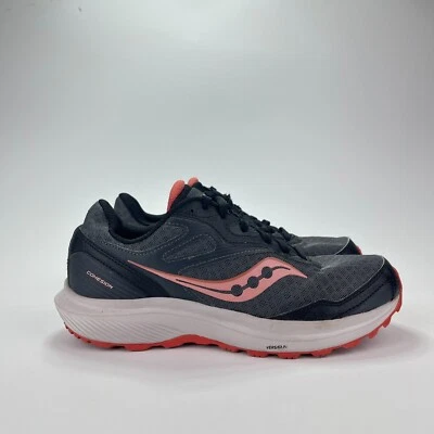 Saucony Cohesion TR16 Gray Pink Shadow Athletic Trail Running Shoes Women's 9 - Image 1 of 4