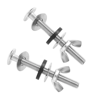 2PCS Universal Toilet Seat Bolts Kit,5/16 * 3.15 Inch Heavy Duty Stainless Steel - Picture 1 of 12