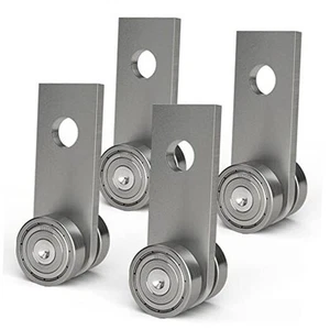 Trolley Assembly,2 Wheel Trolley Rollers for Use with 1-5/8" Wide and 4 pack - Picture 1 of 7