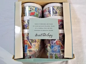 Set 6 Vintage 14 Unzen Getränkebecher Becher Marshall Field altes Stempel Design Neu aus altem Lagerbestand - Bild 1 von 9