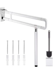 Toilettengriff 75 cm Behinderten-Toiletten-Griff-Ständer Edelstahl 150kg Faltbar - Bild 1 von 7