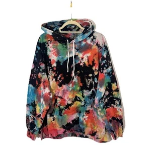 Big Bud Press Hoodie Size 5XL Tie Dye Rainbow Pullover Sweatshirt USA Made - Picture 1 of 5