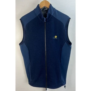 Greyson Sequoia Luxe Hombre’s Galloway National Golf Club Cremallera Chaleco Azul Marino Talla M - Imagen 1 de 9