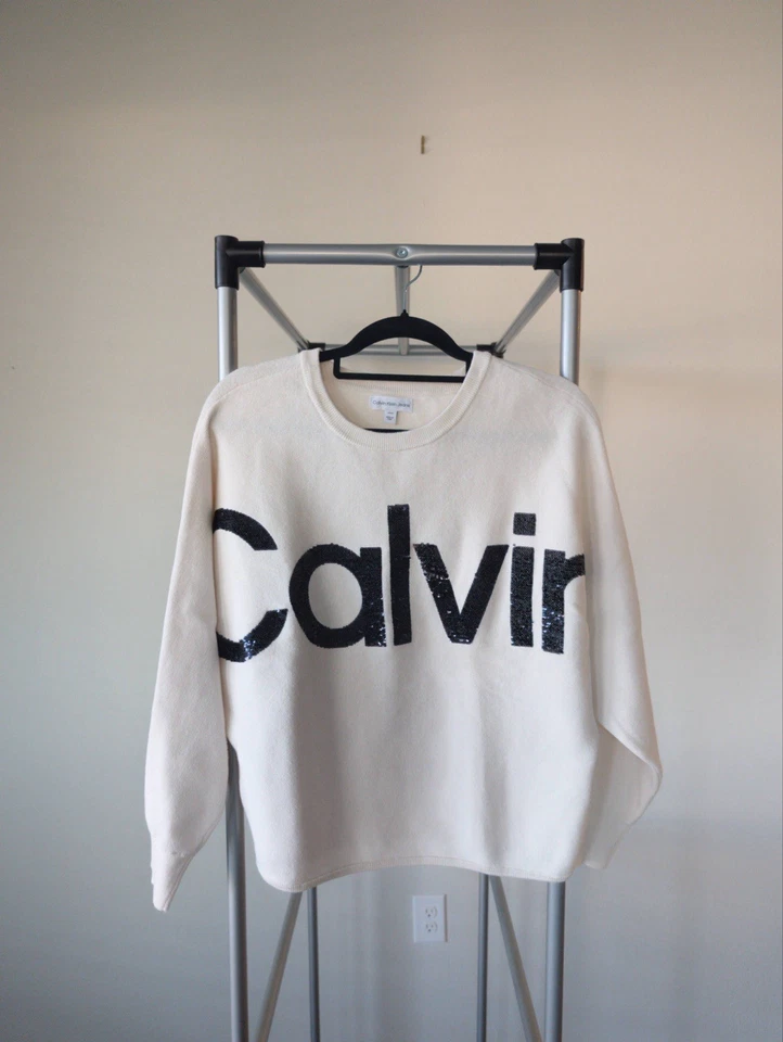 Calvin Klein Women’s White Performance Sweatshirt Size S Small - Image 1 of 2