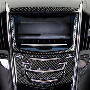 Carbon Fiber Interior Console Panel Cover Trim For Cadillac ATS 2013-2019 4Pcs - Bild 1 von 13