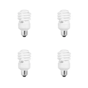 75-Watt Equivalent A19 Spiral Non-Dimmable E26 Medium Base CFL Light Bulb - Picture 1 of 3