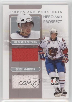 2008 ITG Heroes and Prospects Silver /50 Alex Ovechkin Sergei Kostitsyn #HP-02 - Image 1 of 2