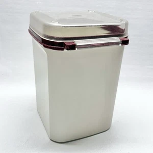 Tupperware 1622-3 Modular Mates Contenitore 23 Tazze Rosso Trasparente Coperchio Cerniera - Foto 1 di 5