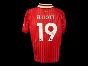 Harvey Elliott Signed 2024/25 Liverpool Football Shirt COA - Picture 1 of 4