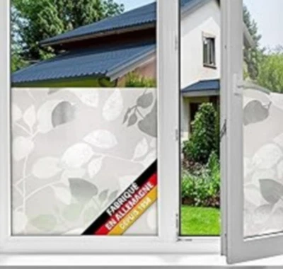 1 ROULEAU ADHESIF FLEURS ou GEOMETRIE Brise vue à choisir parmi le rouleau - Photo 1/4