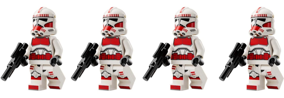4x LEGO Star Wars Clone Shock Trooper Minifigura 75354 Coruscant Gunship sw1305 Foto 1 de 1