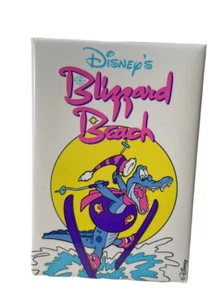 Vintage Walt Disney World Blizzard Beach Ice Gator Button - Picture 1 of 2