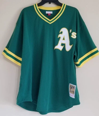Oakland Athletics Rickey Henderson 1991 Jersey 2XL Mitchell Ness Baseball Cover