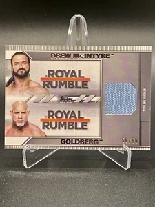 2021 Topps WWE Undisputed Goldberg McIntyre Royal Rumble Mat Relic Silver 56/99 - Picture 1 of 2