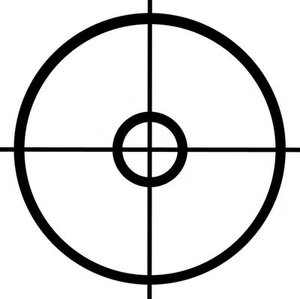 Cross Hairs sniper Vinyl Decal Sticker U Pick SIZE & 20+ COLORS to pick from - Picture 1 of 2
